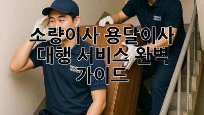 소량이사, 용달이사 대행 서비스 완벽 가이드